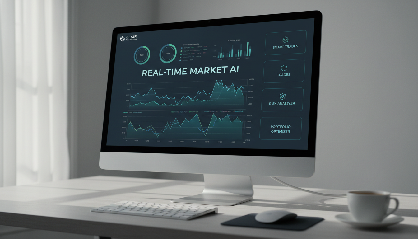 Customizable trading dashboard with real-time market analysis on a desktop screen.