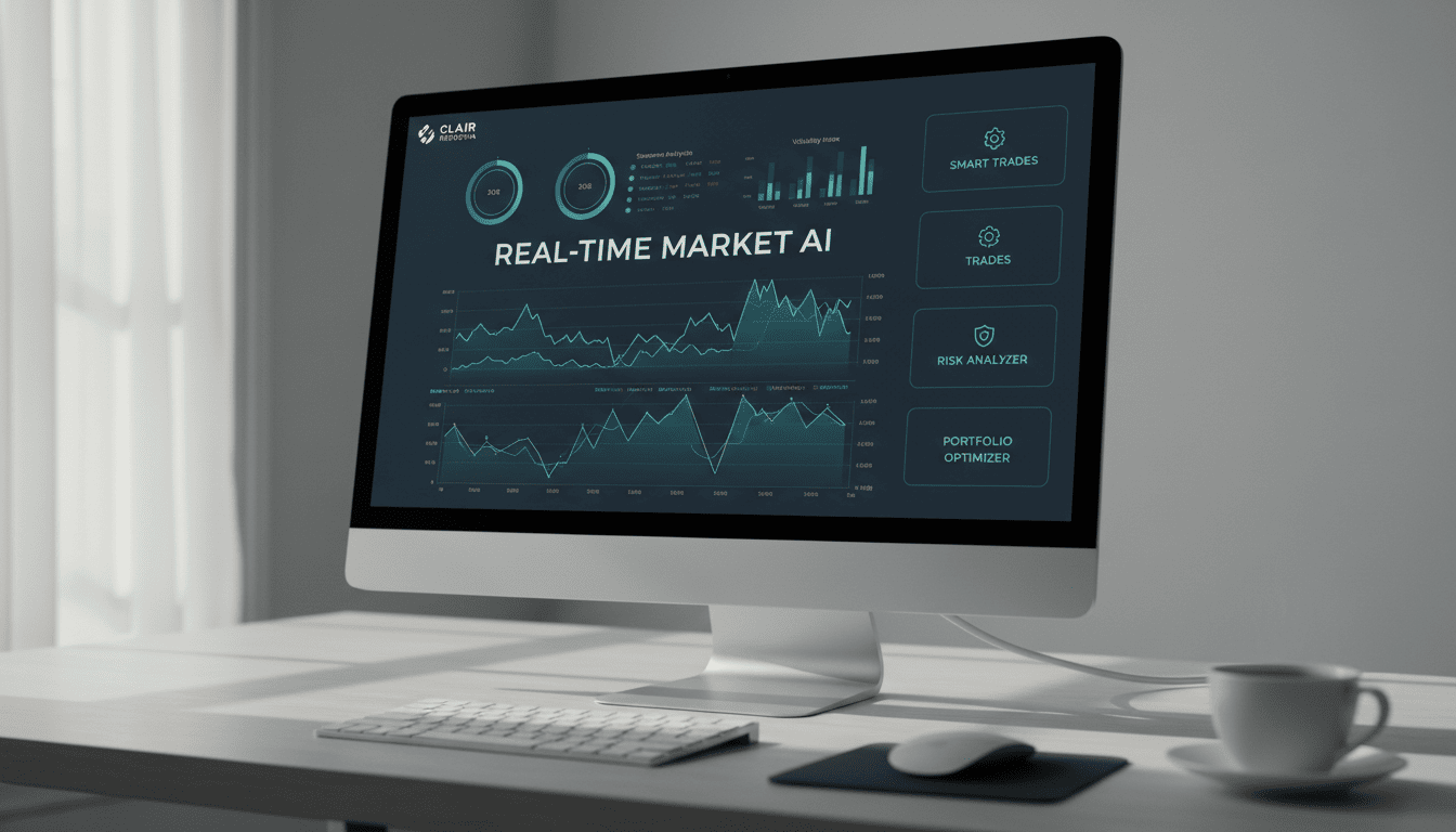 Customizable trading dashboard with real-time market analysis on a desktop screen.