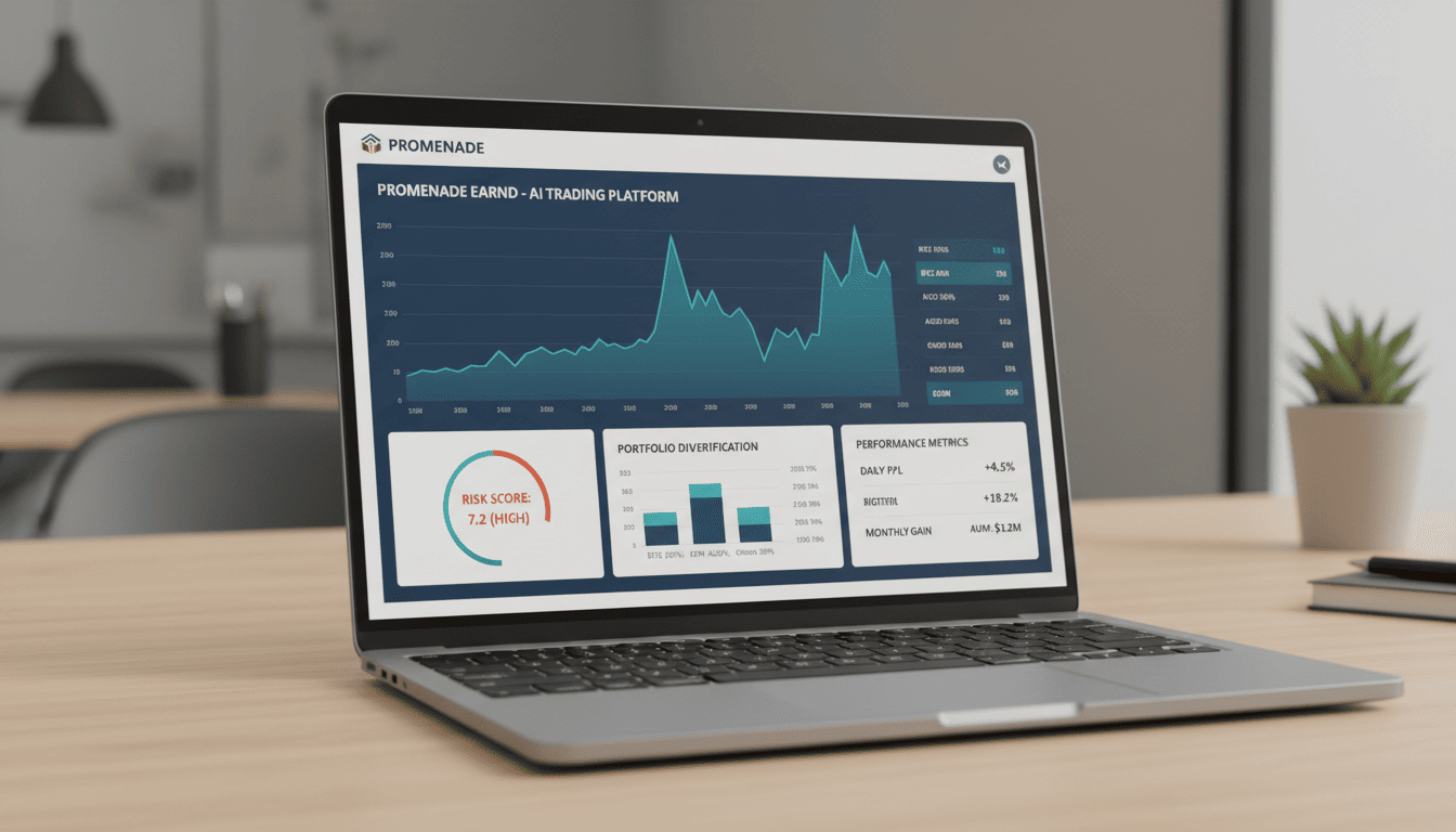 Laptop displaying financial analytics and detailed reports.