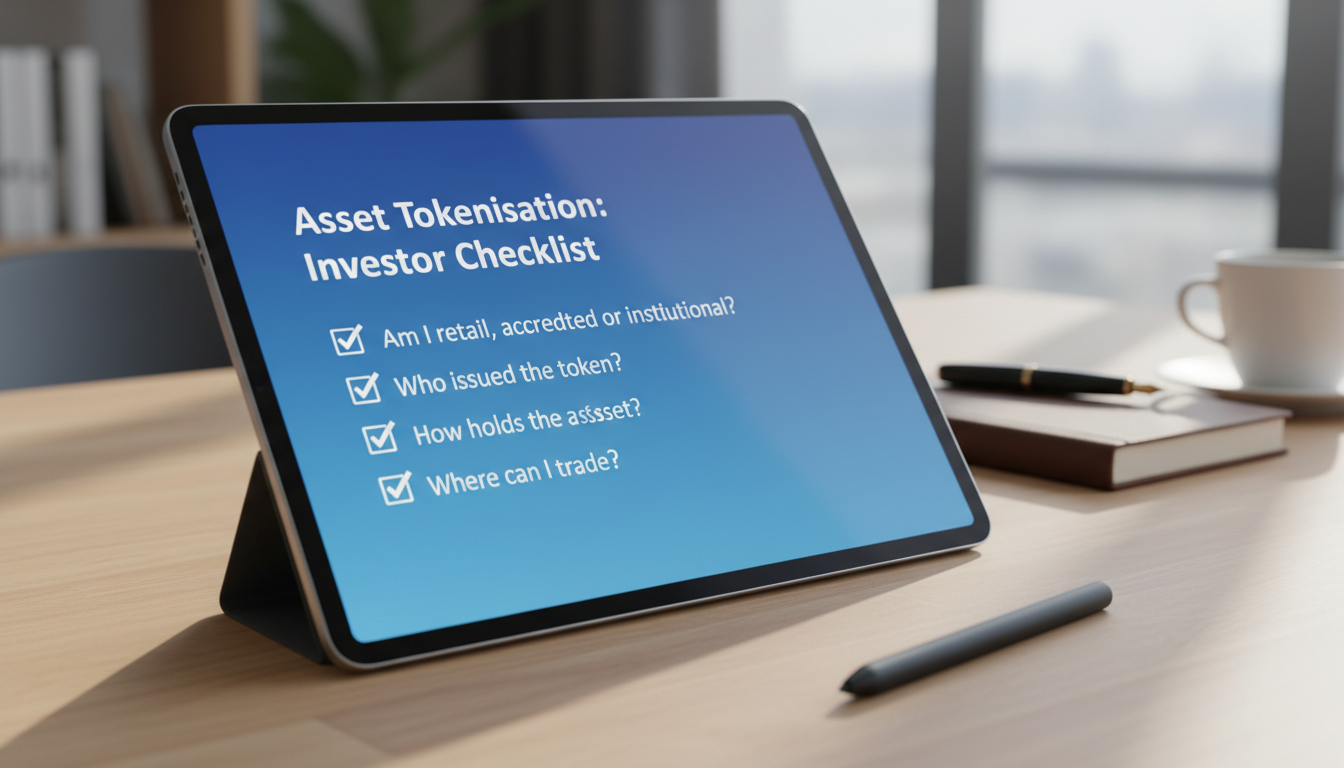 A checklist for Singapore investors on how to participate in tokenised assets.