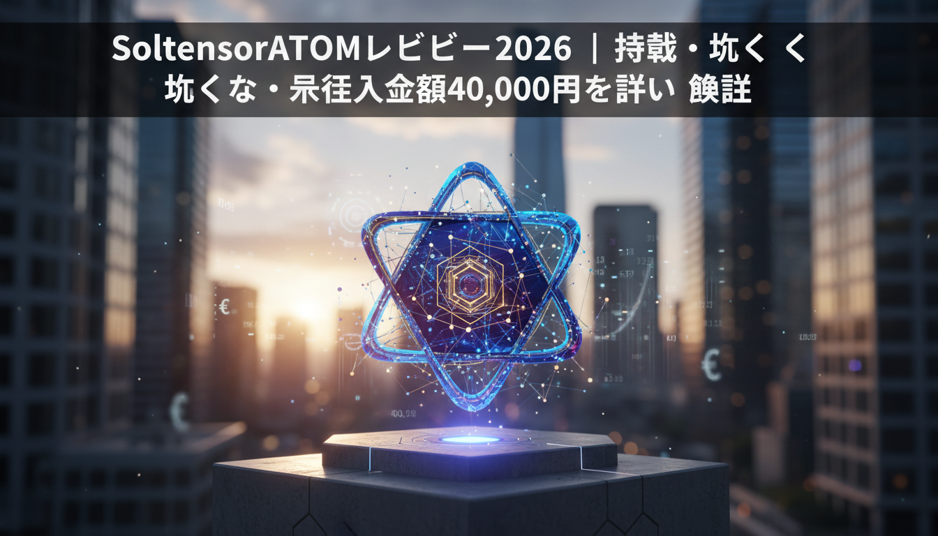 SoltensorATOMレビュー2026｜特徴・使い方・最低入金額40,000円を詳しく解説
